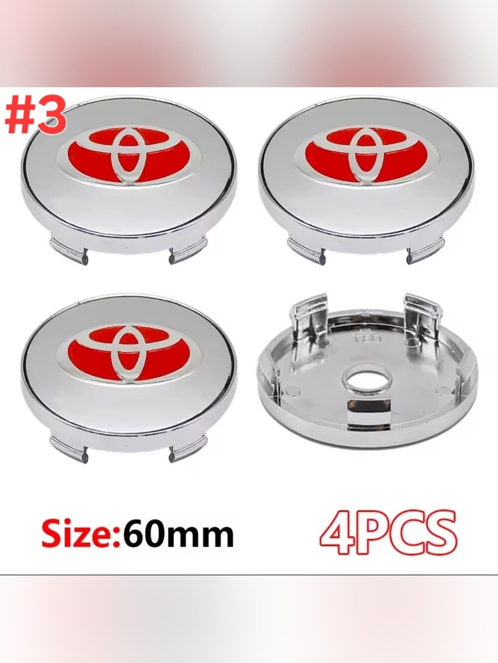 4 New 60mm Toyota Wheel Rim Center Caps Set See Colors